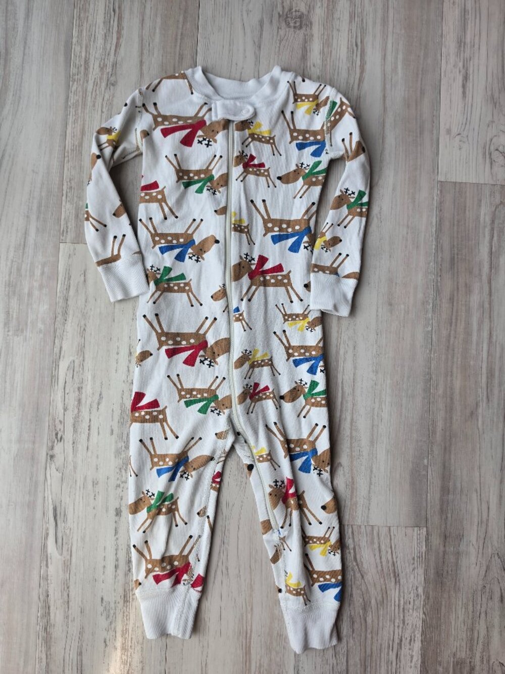 Hanna Andersson Night Night Sleeper In Organic Cotton Reindeer Games 2T